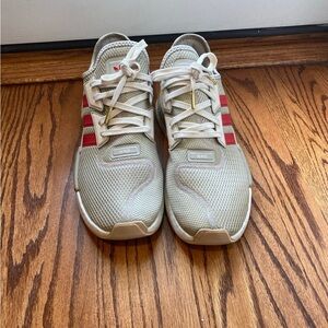 Adidas NMD_ G1 Sneakers in Beige and Red